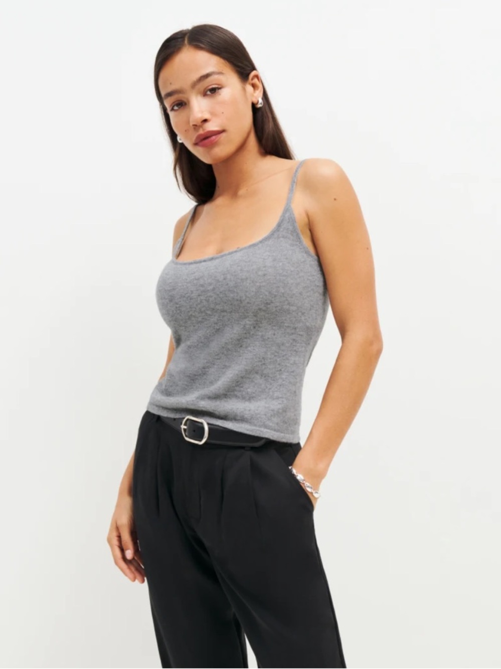 Nwot reformation Uma Cashmere 
Sweater Tank $348 s casual knit spring classic